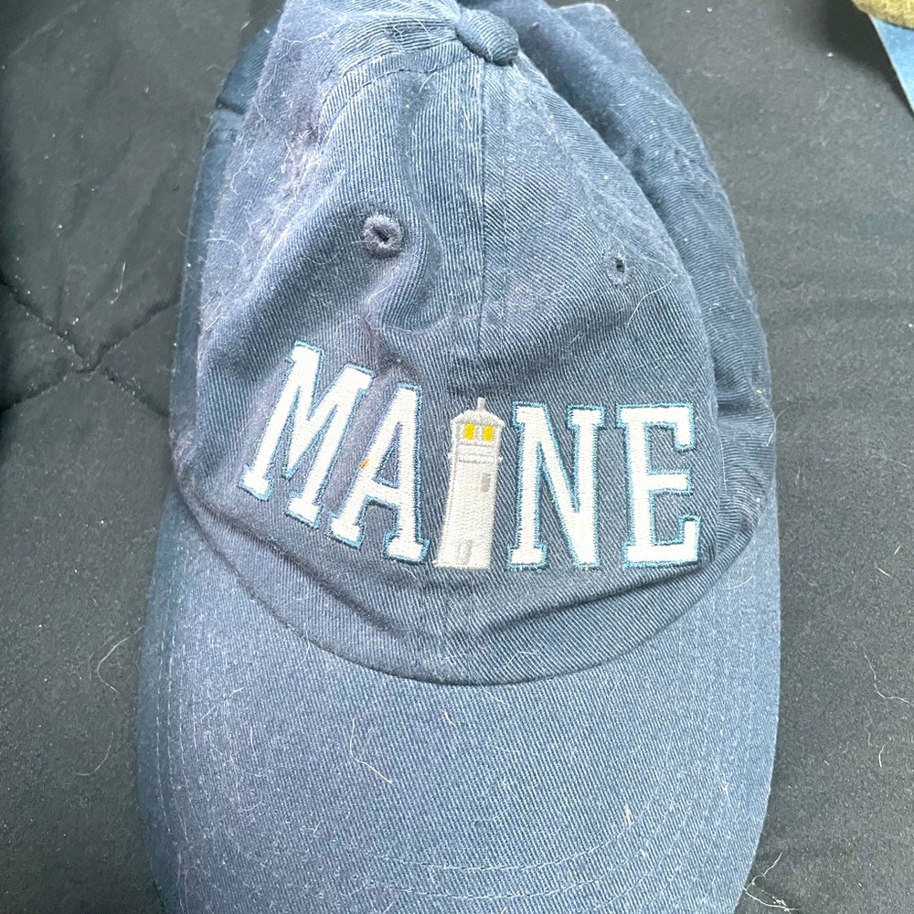 Blue Maine baseball hat
